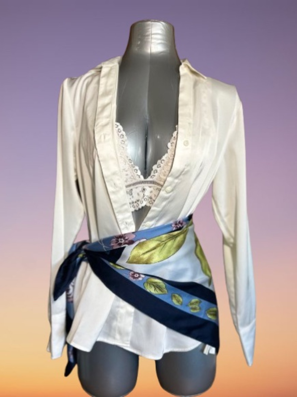 H&M  Satin Button-Down shirt